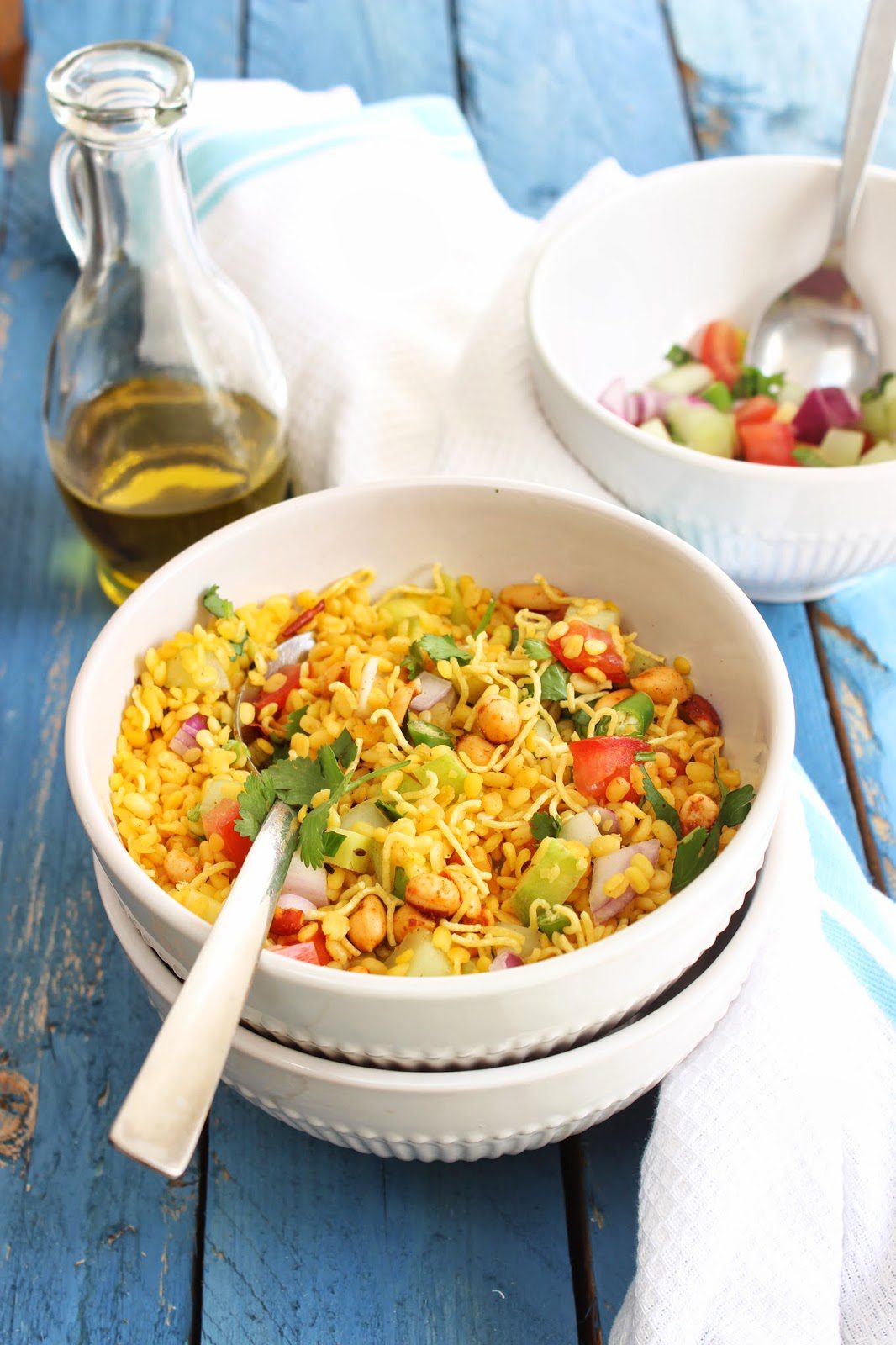 Chatpata daal salad served in a bowl