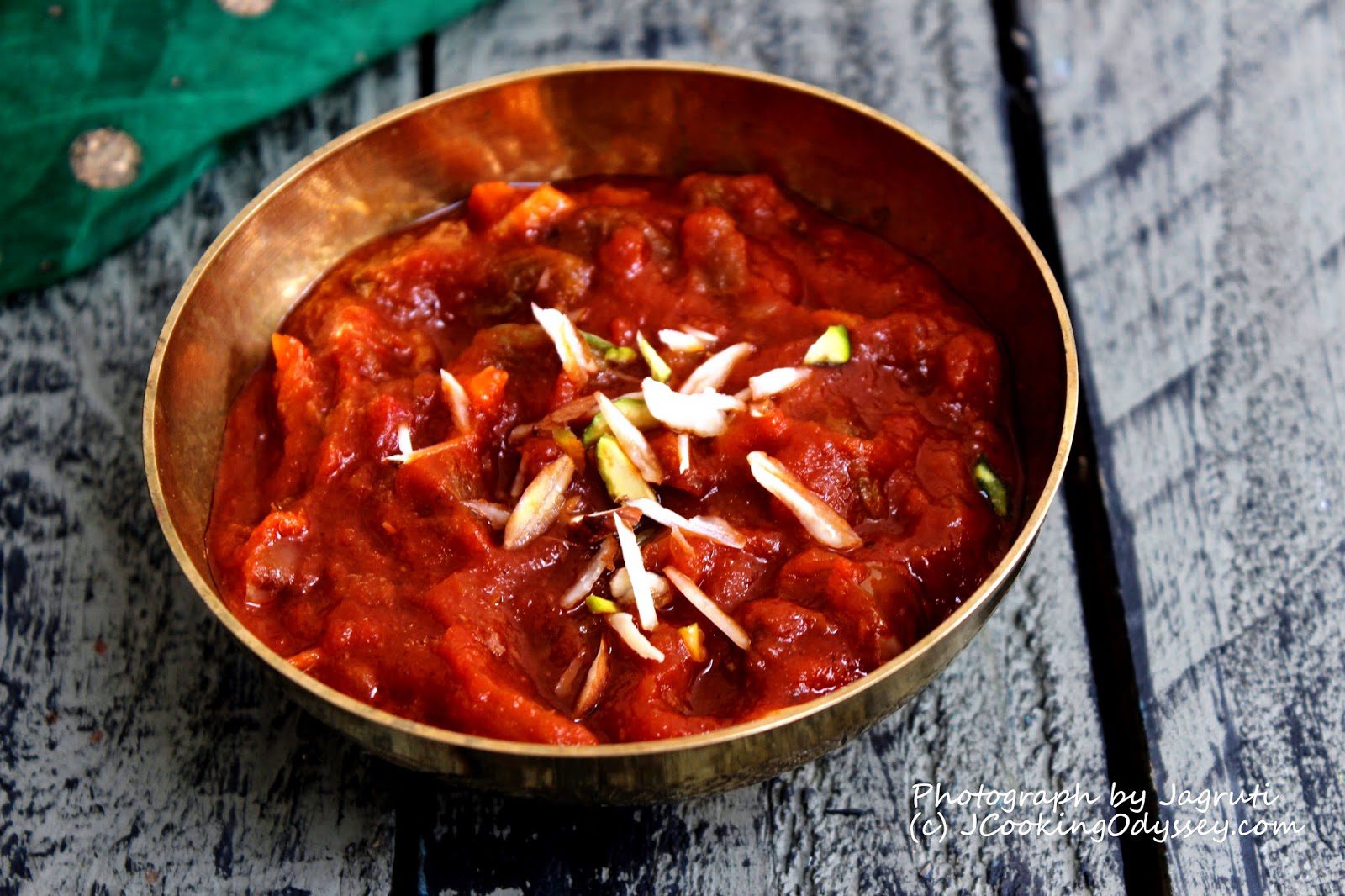 Khajoor shukha Mewa Salan - Dry Fruit Curry served in a bowl