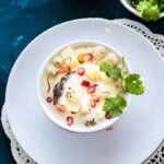 Shahi Farali Paneer Makhana - Indian Cottage Cheese and Lotus Seeds Curry served in a small bowl