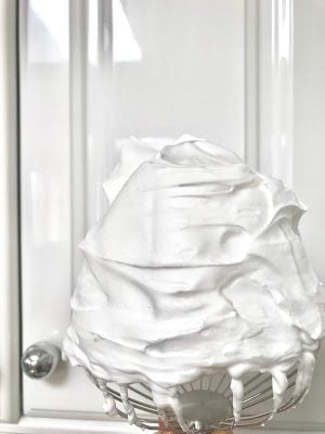 whipped aquafaba to stiff peaks