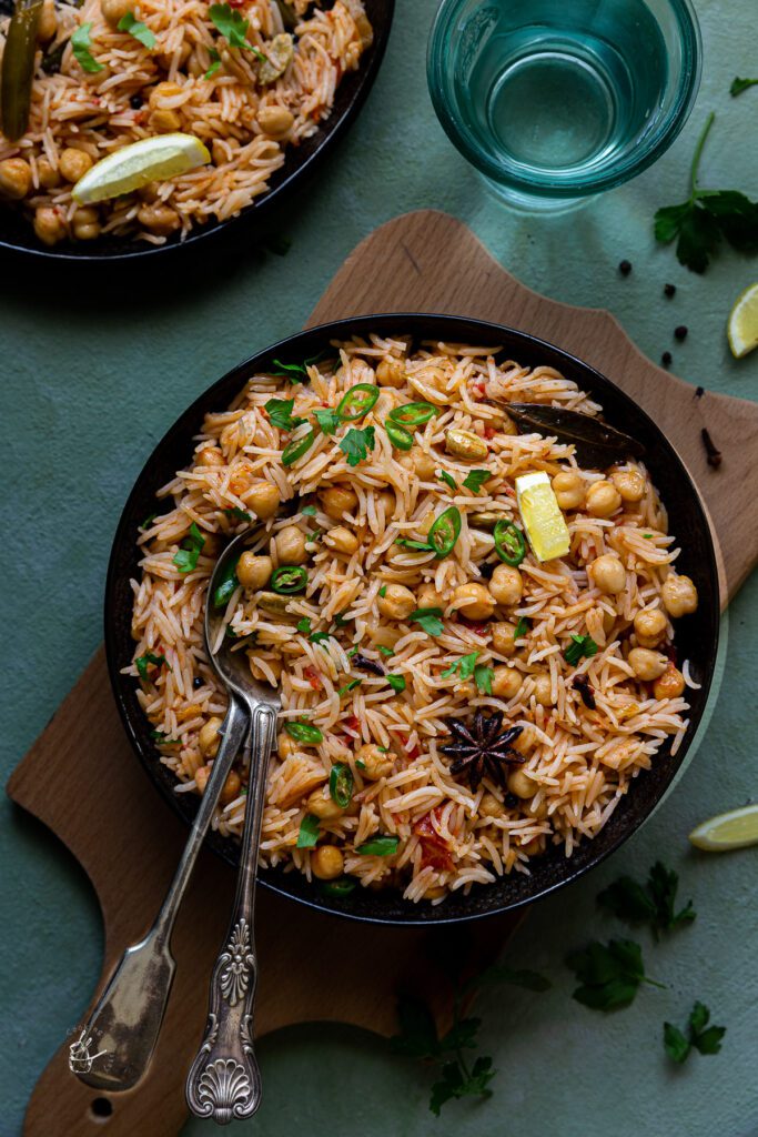 Chana Pulao (Indian Chickpea Rice) | J Cooking Odyssey