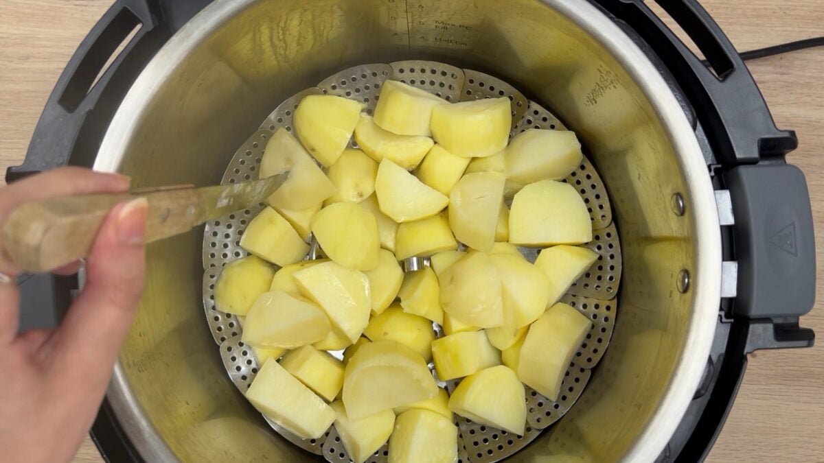 cooked potatoes in the instant pot