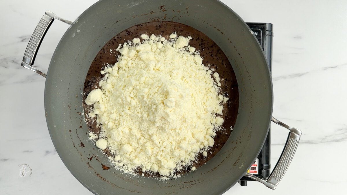 roasted milk powder added to the chocolate condenced milk