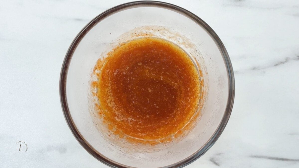 buffalo sauce in a bowl 