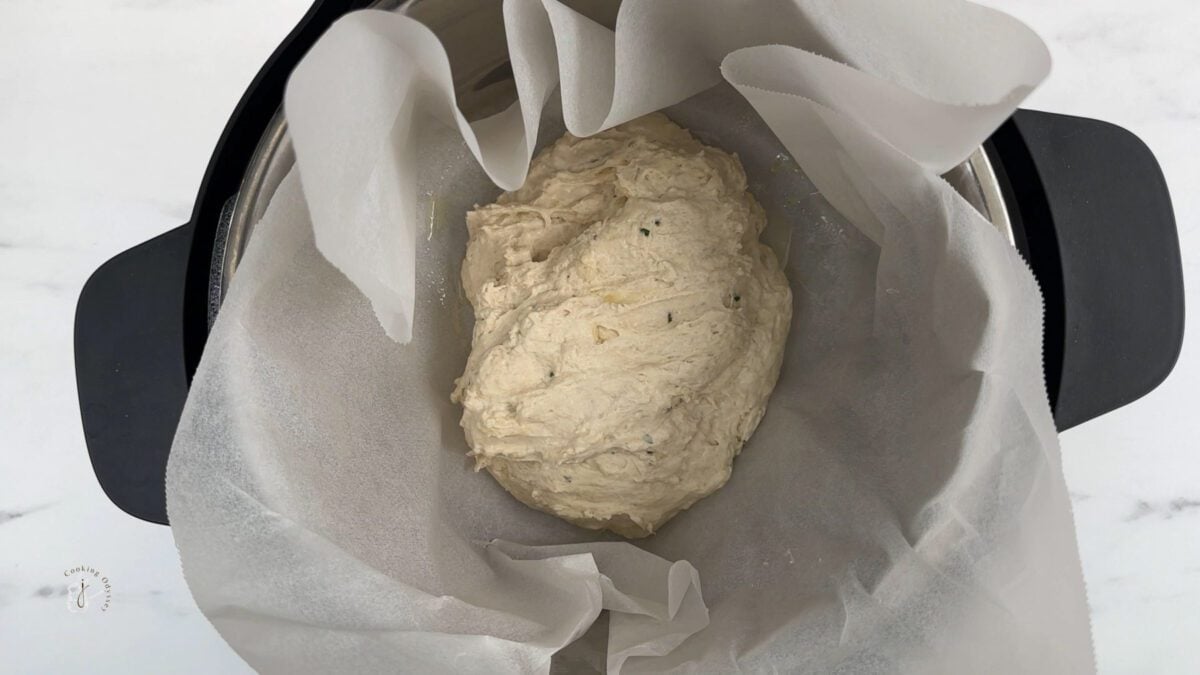 instant pot bread dough proving in the inner pot